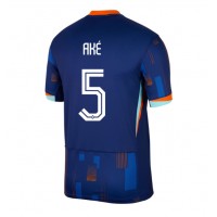 Camiseta Países Bajos Nathan Ake #5 Visitante Equipación Eurocopa 2024 manga corta